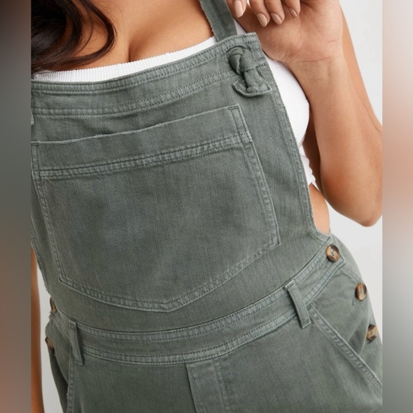 Aerie Grey Women's Jeans Overalls - Picture 3 of 8